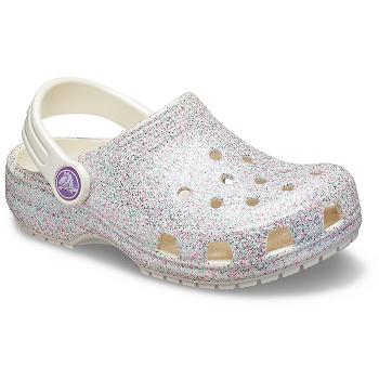 Crocs Classic Glitter Clog Siva - Detske Dreváky